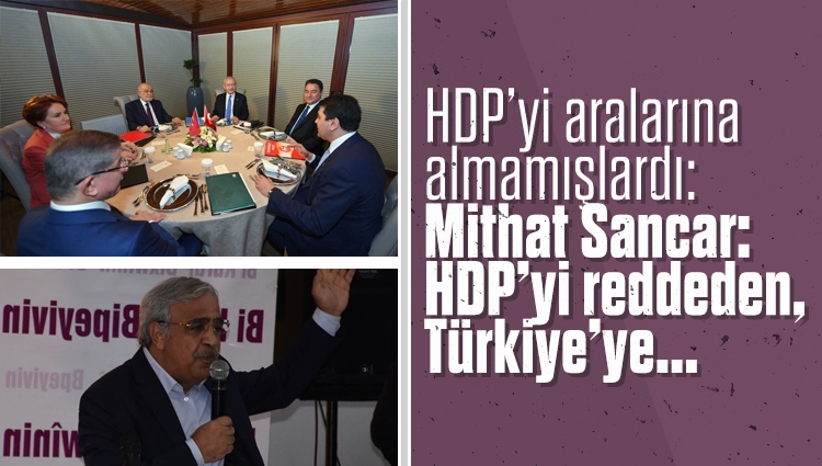 Sesli Makale Haber Hdp E Genel Ba Kan Sancar Hdp Yi Reddeden