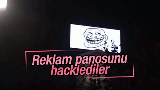 Belçika'da reklam panosu hacklendi