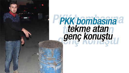 PKK bombasını tekmeleyen Adanalı