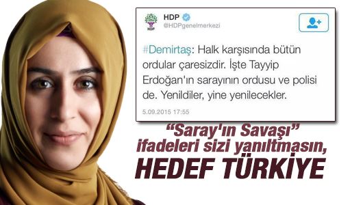 Cemile Bayraktar : “Saray'ın Savaşı” ifadeleri sizi yanıltmasın, hedef Türkiye 