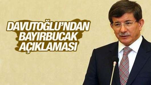 Davutoğlu'ndan Bayırbucak Türkmenleri tepkisi 