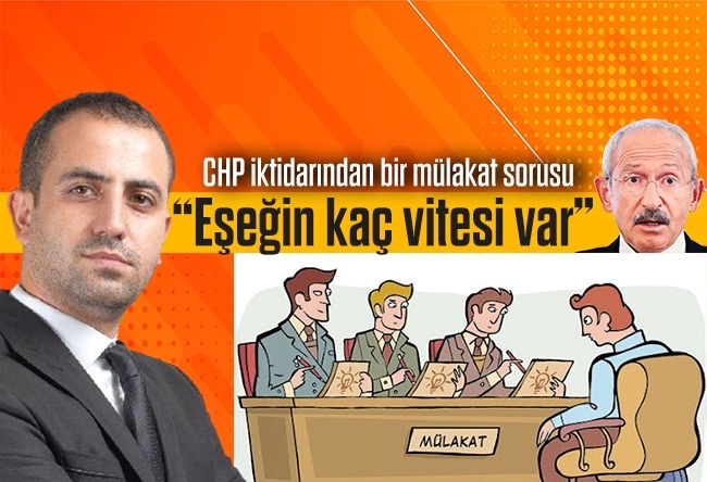 Murat Alan : Verin Milli Eğitimi CHP’ye, “Eşeğin kaç vitesi var” sorusuyla PKK’lılara kadro açsın...