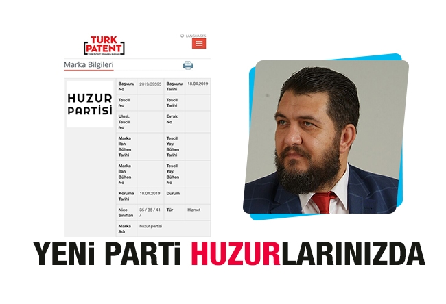 Ali Turhan : Yeni Parti Huzurlarınızda 