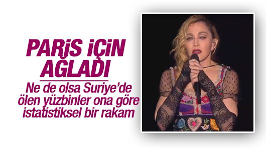 Madonna'dan Paris'e ağıt