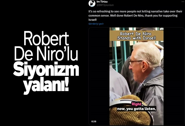 Ali Eyüboğlu : Robert De Niro’lu Siyonizm yalanı!