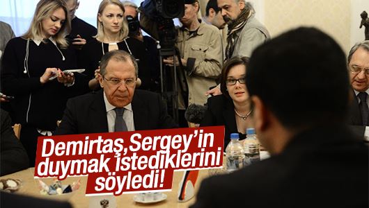Demirtaş'tan Lavrov'a: Uçak düşürülmesine tepki verdik