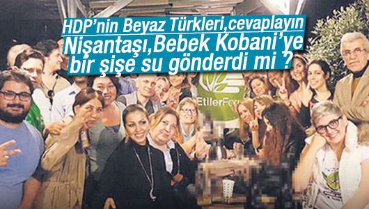 Elvan Alkaya : Nişantaşı,Bebek Kobani’ye bir şişe su gönderdi mi ? 