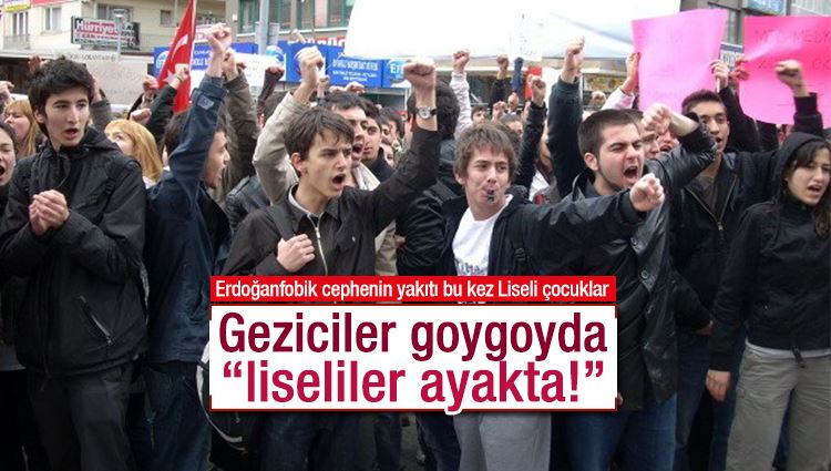 Fadime Özkan : Geziciler goygoyda “liseliler ayakta!”