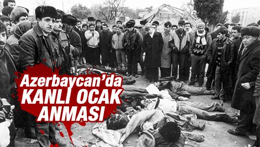 Azerbaycan katliam kurbanlarını unutmadı